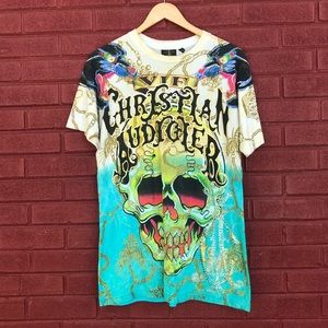 {Christian Audigier} Skull Tee